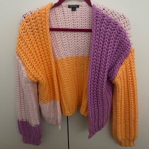 Wild Fable multi-colored sweater cardi